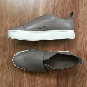 Vince Wallace Leather Platform Sneaker